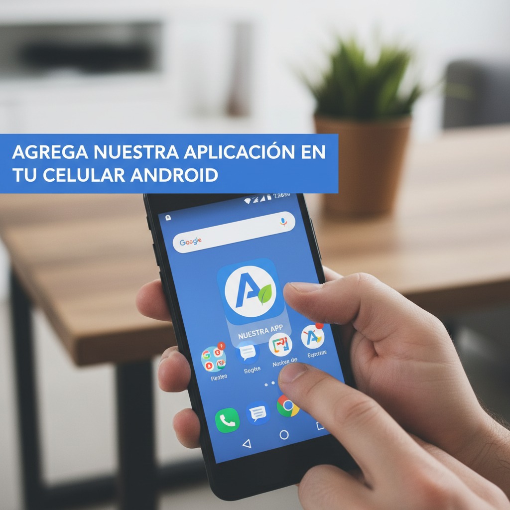 AGREGA NUESTRA APLICACION EN TU CELULAR ANDROID